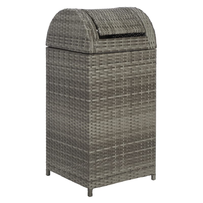 SAFAVIEH Outdoor Mazeli Trash Bin (Fully Assembled)
