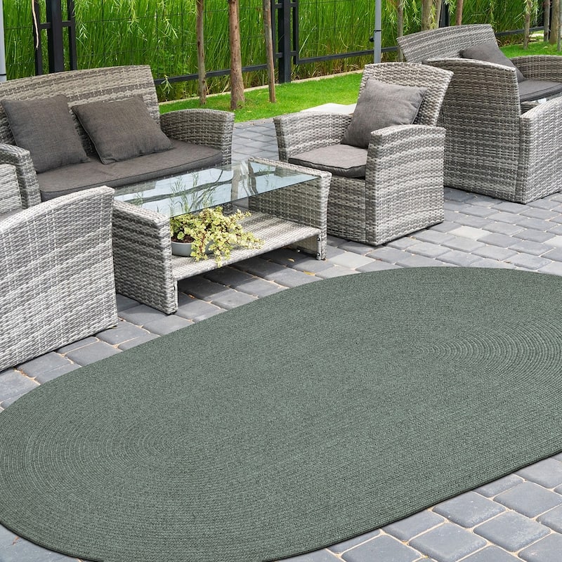 Superior Braided Reversible Indoor/Outdoor Area Rug