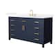 Option Dark Blue / White Quartz Top / Brushed Gold