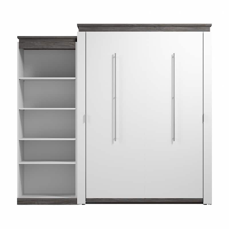Orion Queen Murphy Bed with Shelves (97W) by Bestar