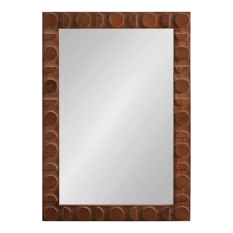 Kate and Laurel Lunara Wood Rectangle Mirror