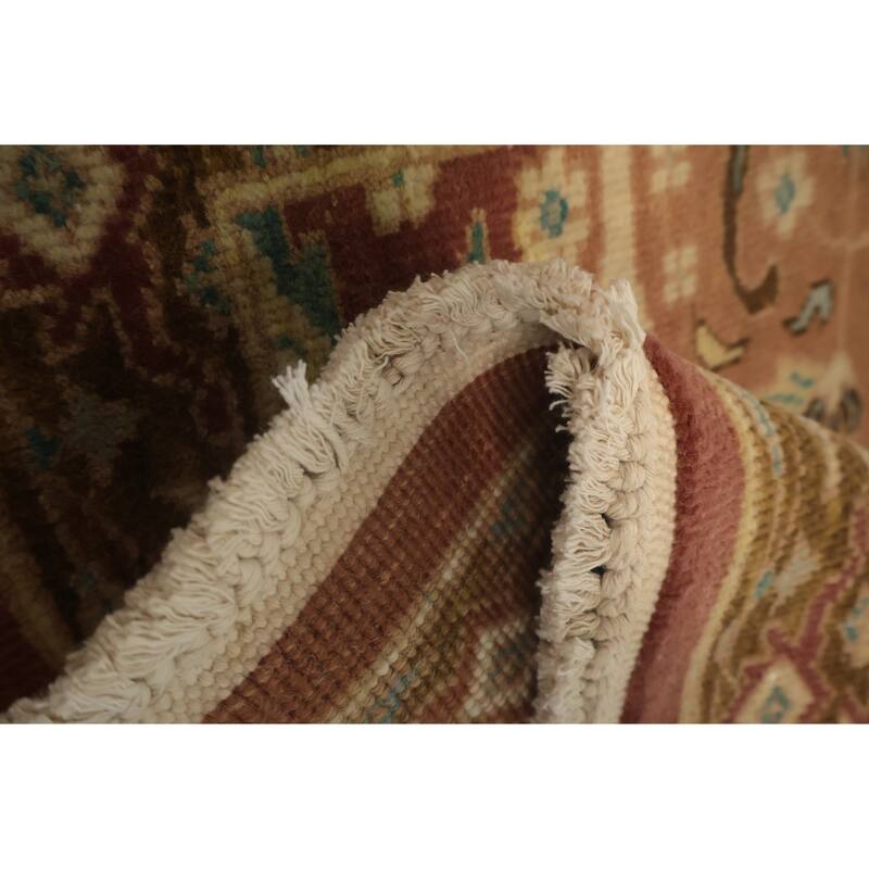 Hand Knotted Oriental 100% Wool Carpet Traditional All-Over Brown Ziegler Area Rug - 3' 10'' X 2' 1''