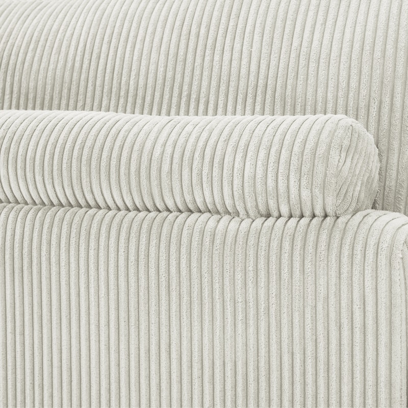 Modern Corduroy Modular Couch Sectional Sofa With Pillows