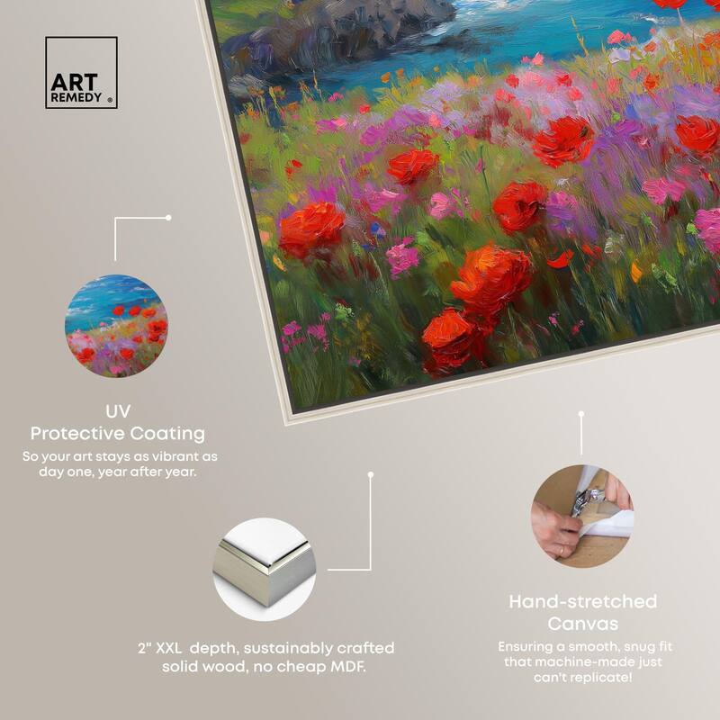 Ocean View Bloom II Canvas by Art Remedy