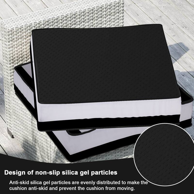 14 Pcs Outdoor Furniture Replacement Cushions Fits 6-seat Sectional Rattan Conversation Set (Only cushions+covers, no sofa.)