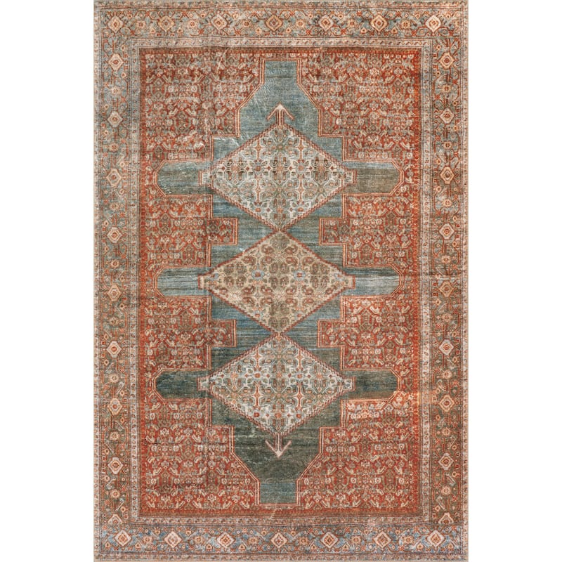 Nuloom Audra Medallion Washable Area Rug - 2' 6" x 8' - Multicolor - Runner