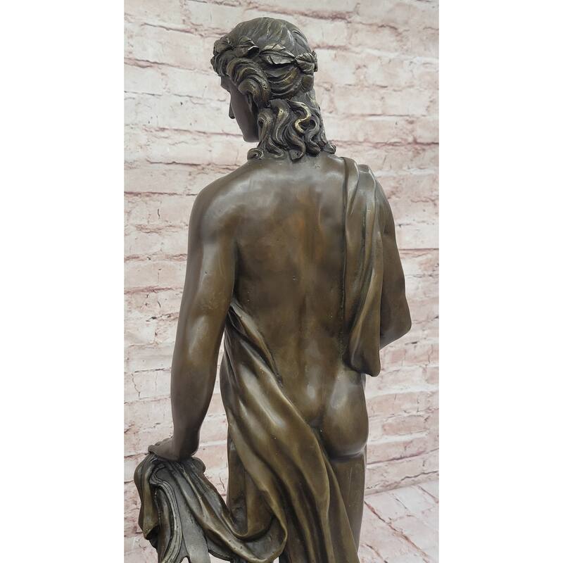 Apollo - Greek Roman God Of The Sun, Light, Music, Poetry - Hot Cast Bronze Sculpture