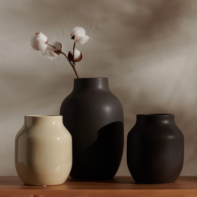 SAFAVIEH Raya Ceramic Decorative Vase (Set of 3) - 8Wx8Dx12H