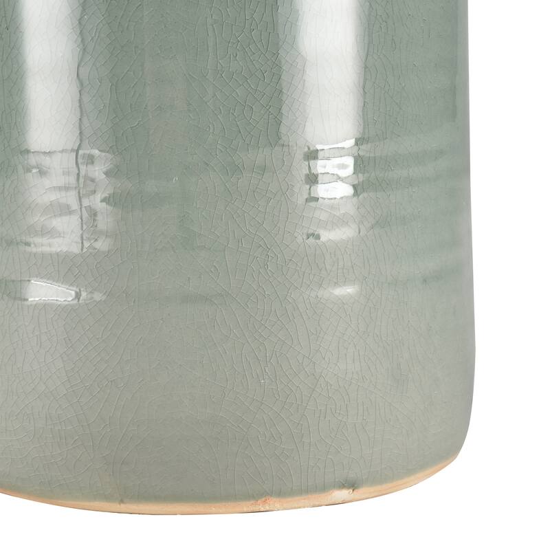 Elk Home Row Light Green Earthenware 7.25 Inch Wide Vase