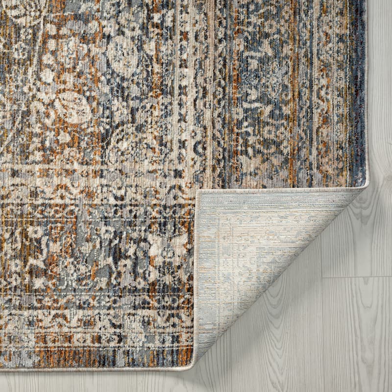 Camilla Vintage Blues/Rust Area Rug
