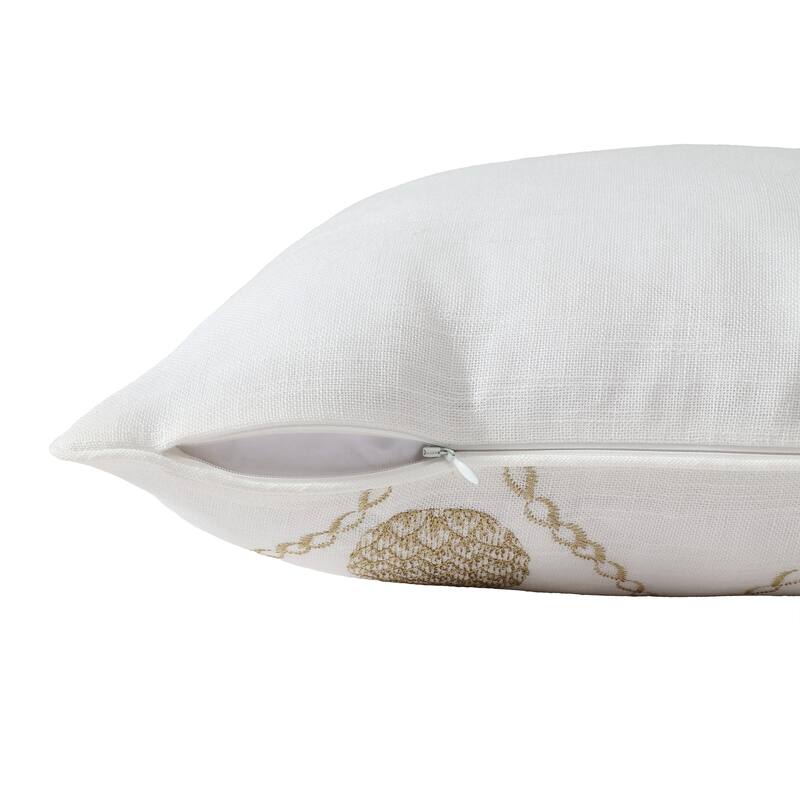 Tommy Bahama Golden Pineapples Gold Throw Pillow