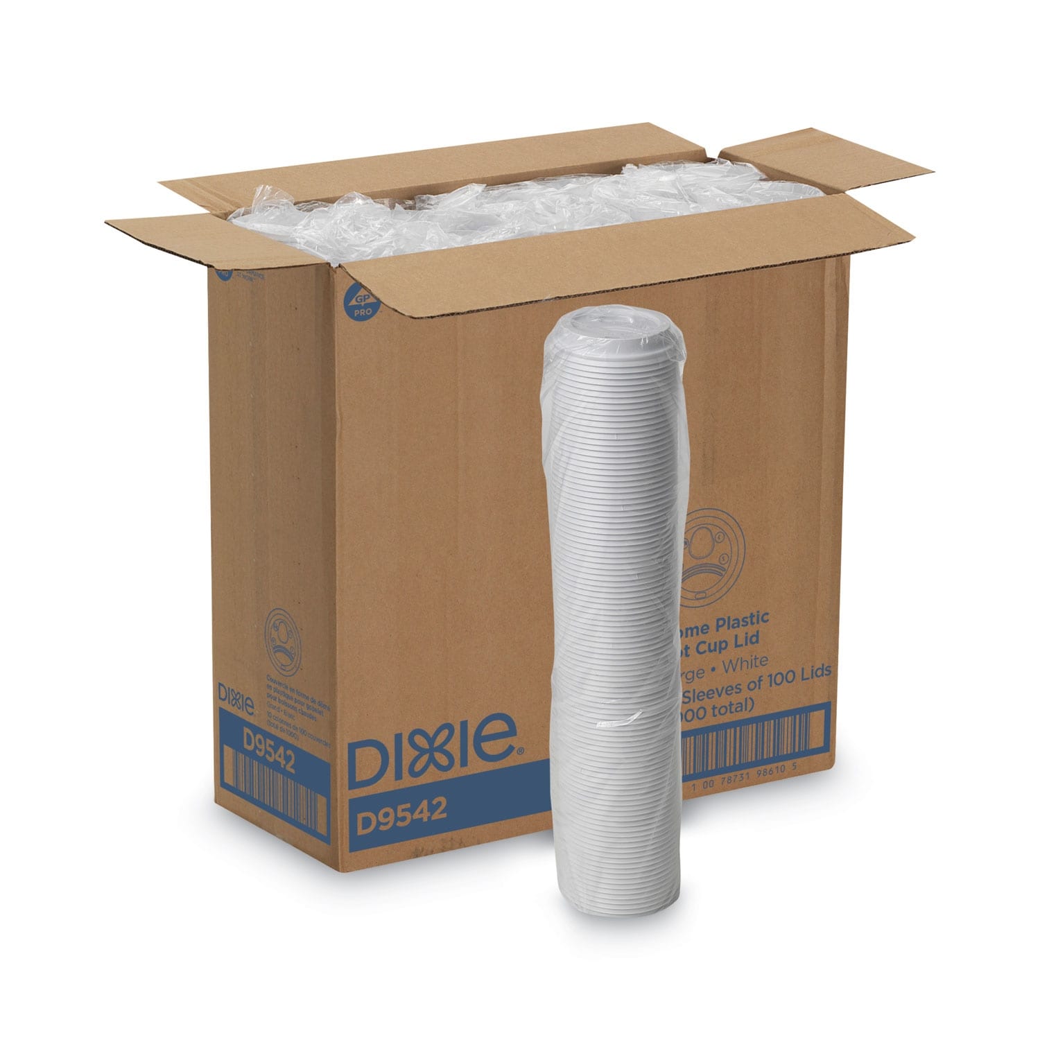 Dome Drink-Thru Lids Fits 10 oz to 16 oz Paper Hot Cups White
