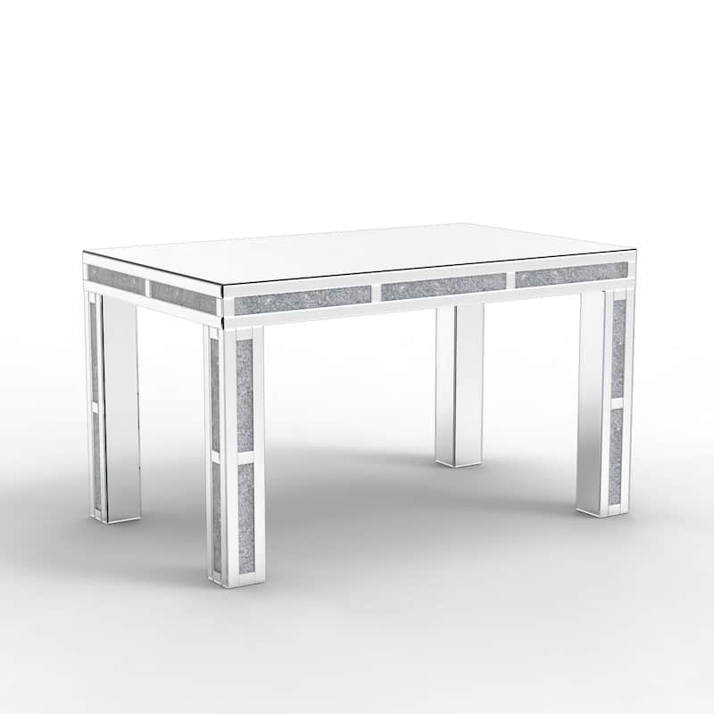 Rectangular Dining Table with Crushed Diamond