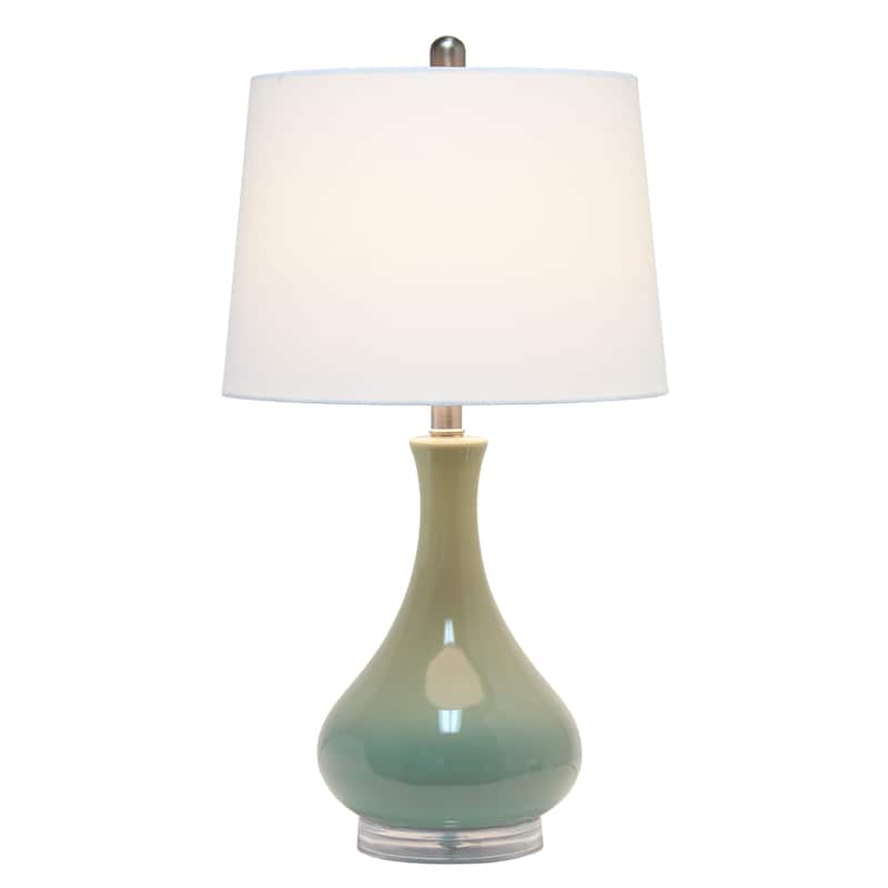 Lalia Home Droplet Table Lamp with Fabric Shade