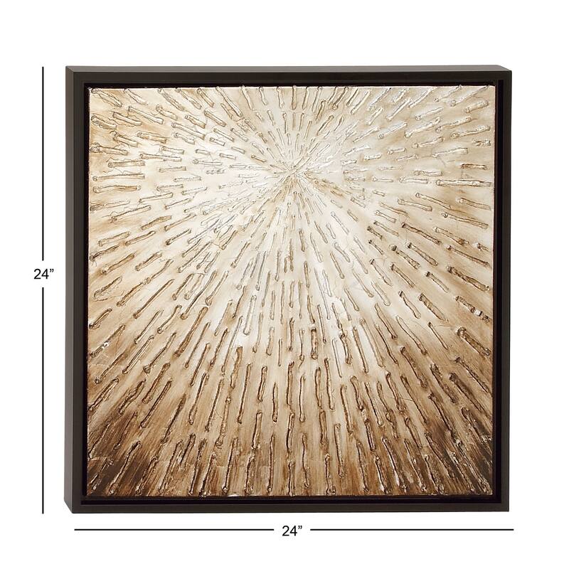 Canvas Radial Starburst Framed Wall Art