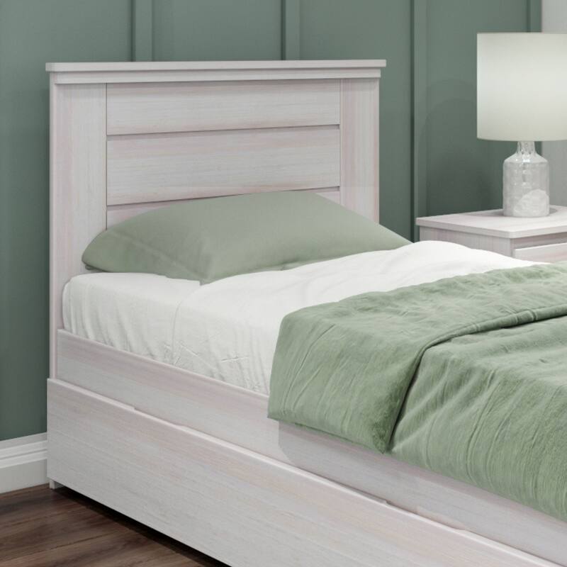 Max and Lily Farmhouse Twin Bed with Panel Headboard with Trundle