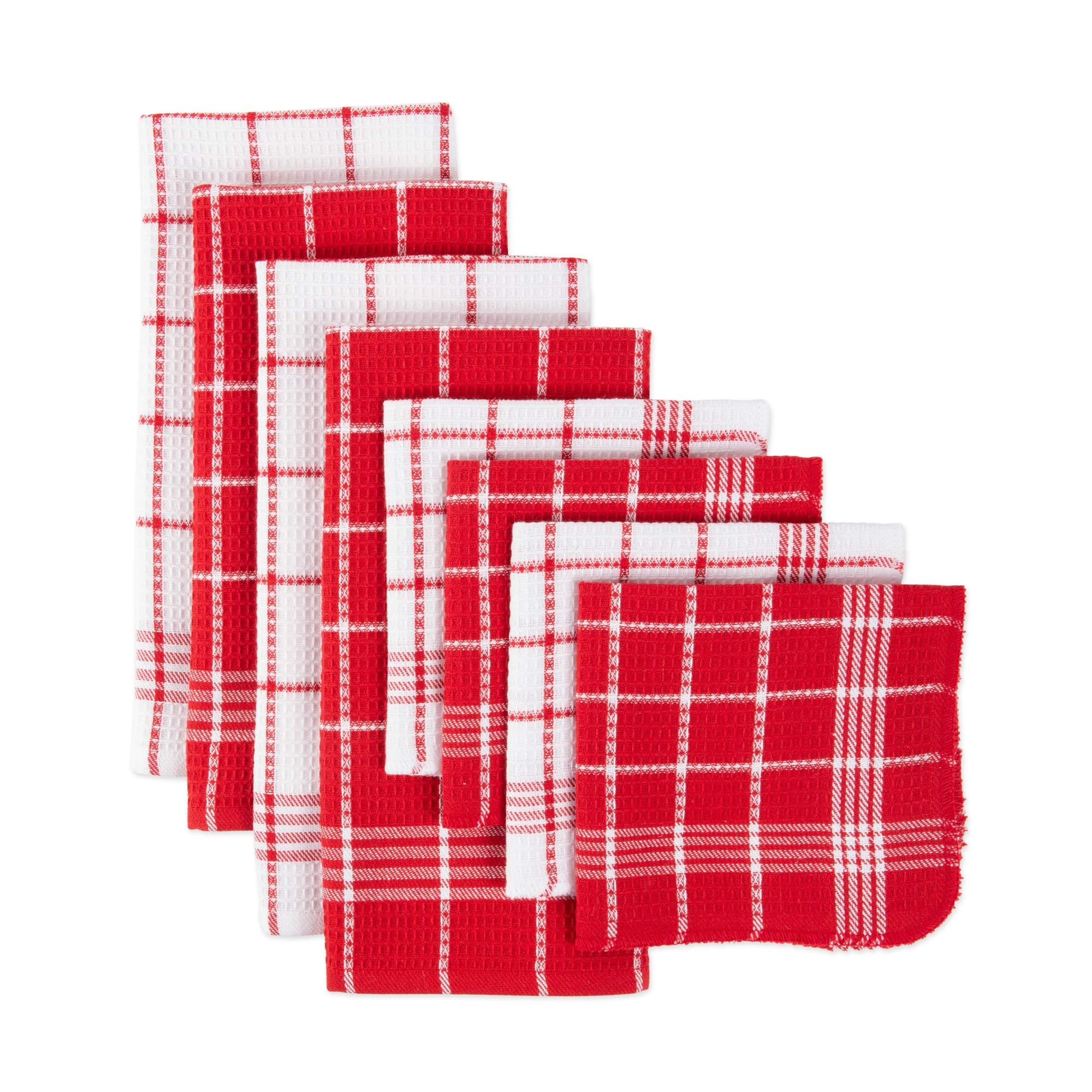 MÜkitchen, Waffle 5-Piece Dishtowel + Dishcloth Set