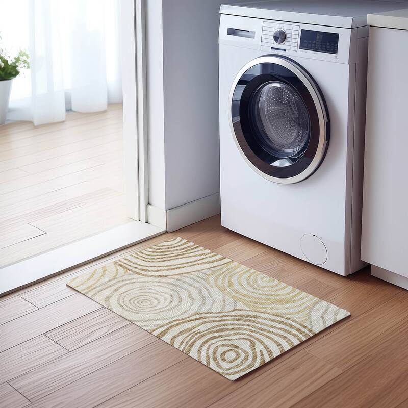 Machine Washable Indoor/ Outdoor Chantille Contemporary Dimensions Rug