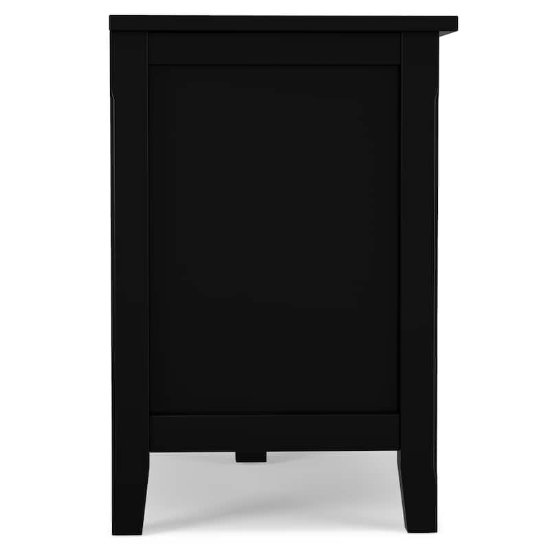 WYNDENHALL Norfolk SOLID WOOD 72 inch Wide TV Media Stand For TVs up to 80 inches - 72'' W x 17.5'' D x 26'' H