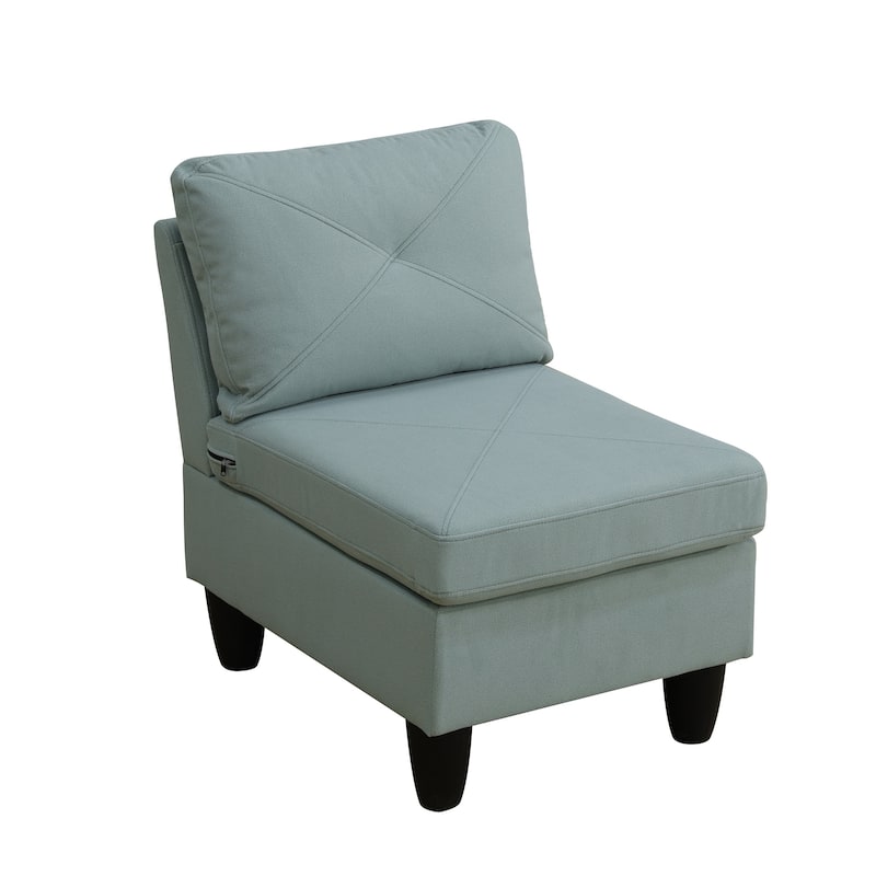 Contemporary 4-Piece L-Shaped Sectional Sofa Set