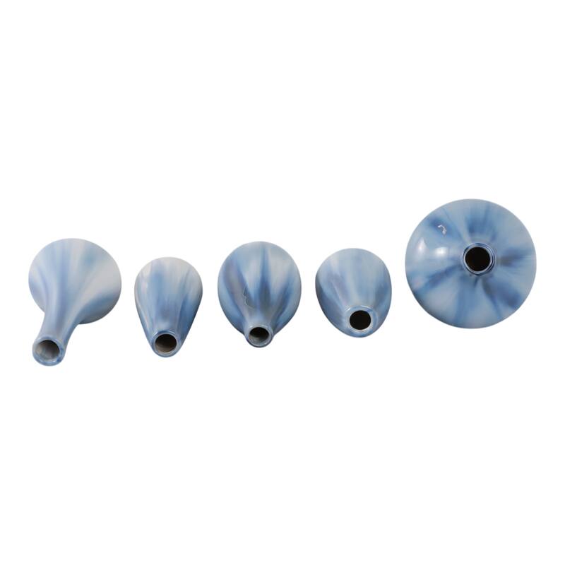 Modern Ceramic Coastal Inspired Vases with Sculptural Twisted Design