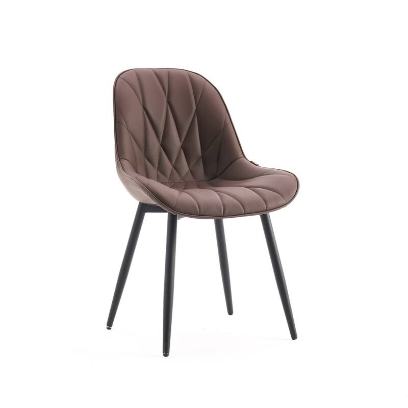 Modern Dining Chairs Set of 2 with Curved Backrest