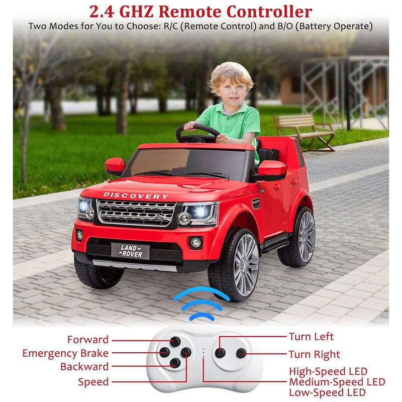Licensed Land Rover Ride on Car, 12V 4.5 MPH Ride on Toys for Toddlers 3-8