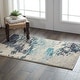 preview thumbnail 134 of 144, Nourison Modern Abstract Sublime Area Rug 2'2" x 3'9" - Ivory/Blue - Runner/Rectangle