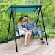 Gymax 2-Person Outdoor Patio Porch Swing Chair w/ Adjustable Canopy