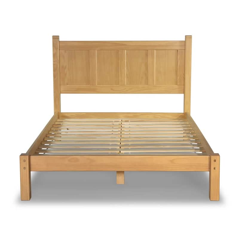 Grain Wood Furniture Shaker Solid Wood Panel Platform Bed