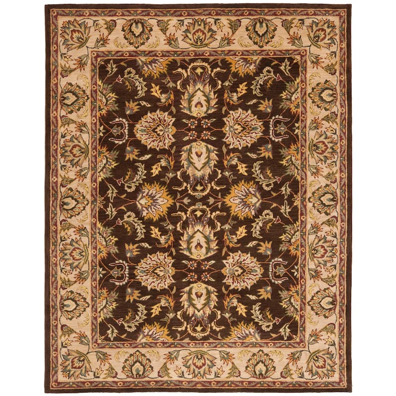 SAFAVIEH Handmade Heritage Star Gradient Traditional Oriental Wool Rug - 11' x 17' - Brown/Ivory