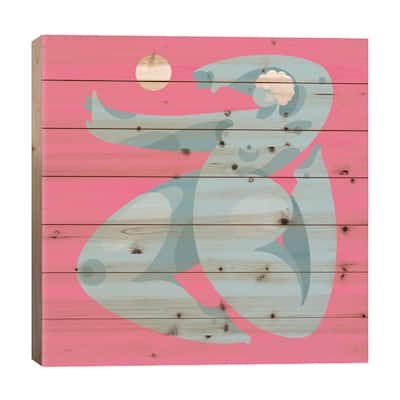 Dance, Girl Print On Wood by Olga Masevich - Multi-Color