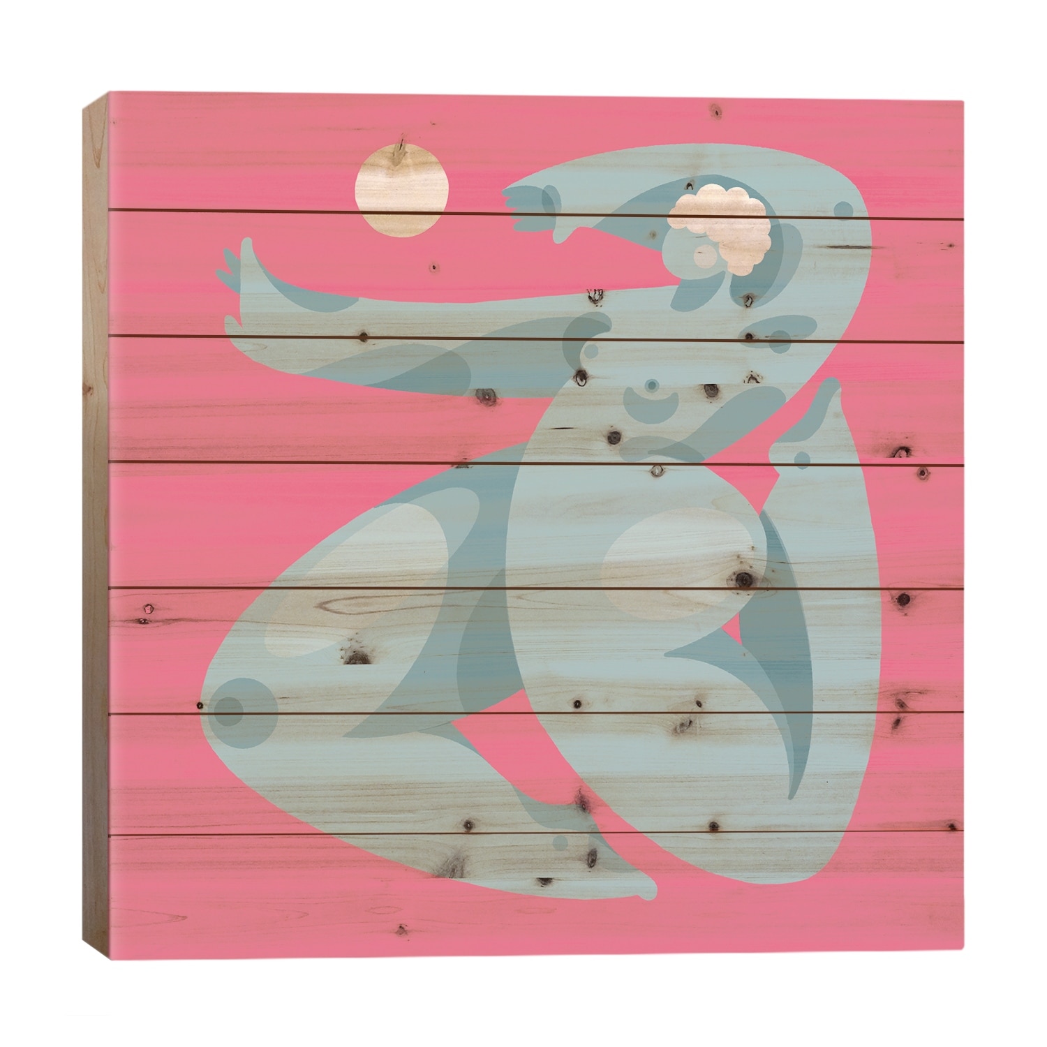 Dance, Girl Print On Wood by Olga Masevich - Multi-Color