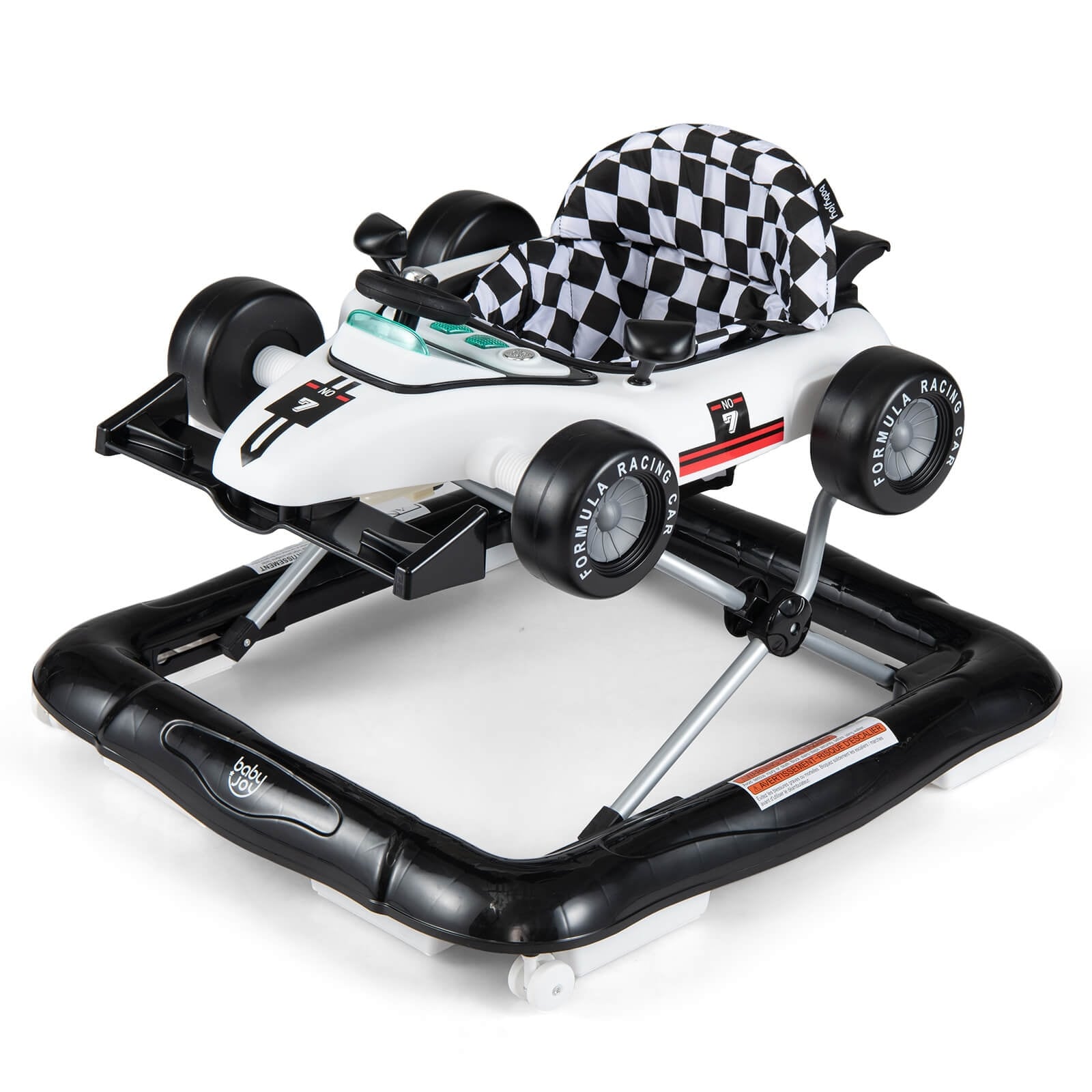 Gymax 4-in-1 Baby Push Walker Activity Center w/3-Level Adjustable