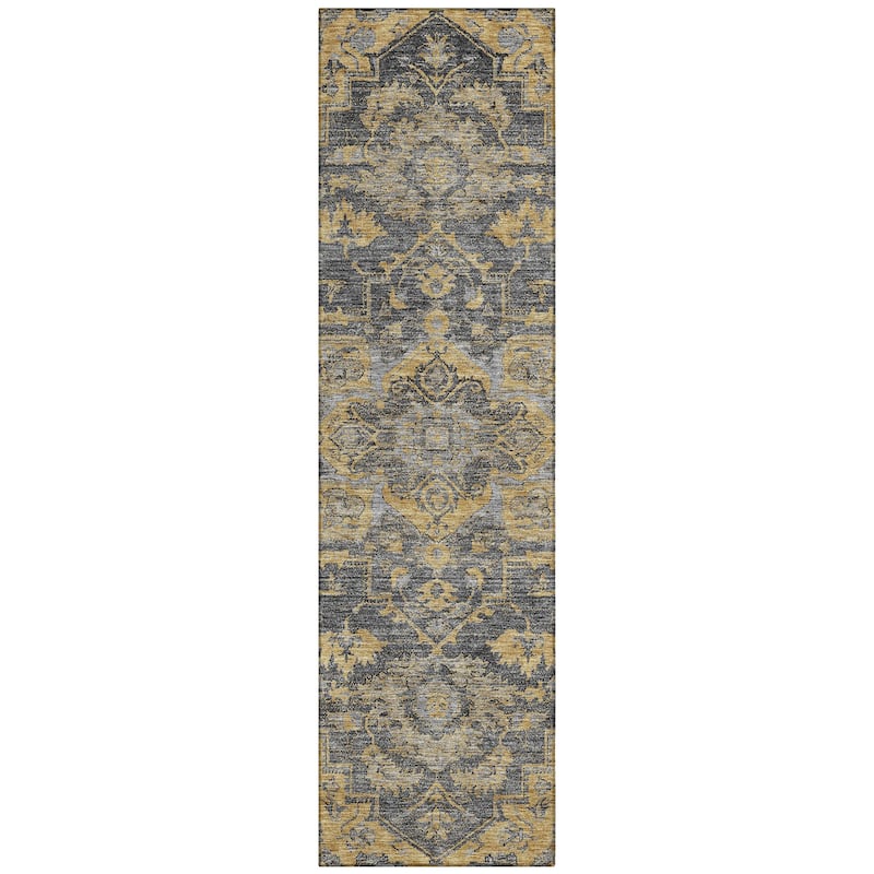 Machine Washable Indoor/ Outdoor Chantille Traditional Boho Rug