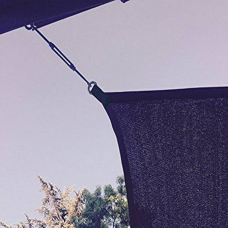 Shatex 90% Black 10x16ft New Design Hanging-up Sunblock shade panel for Window/RV Awning, Sun shelter,Patio Cover