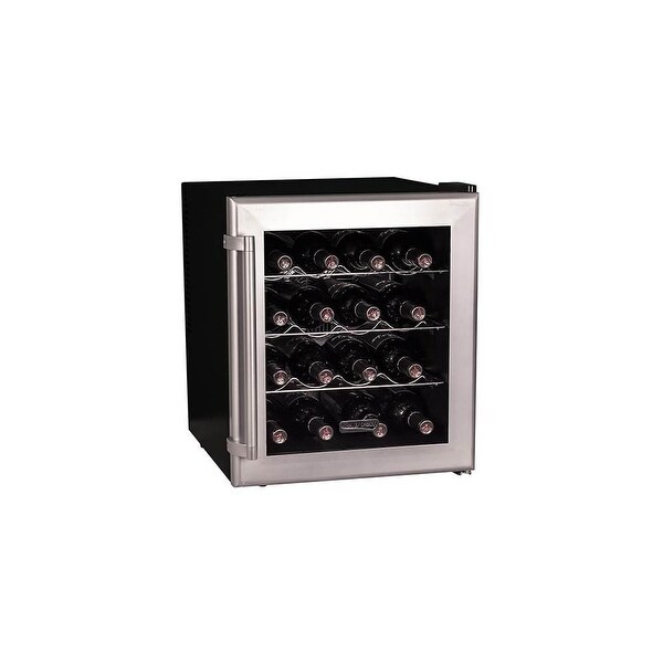 Koldfront TWR160 17" Wide 16 Bottle Wine Cooler with Thermoelectric Cooling - Stainless Steel - N/A