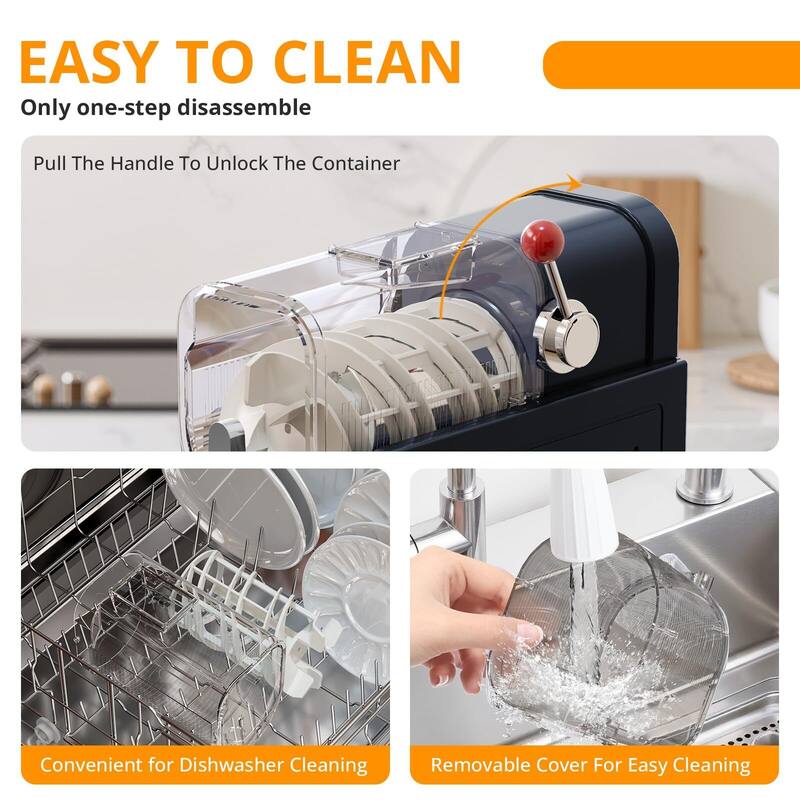 6 Pre-set Modes Slushie Machine Self-Cleaning Professional Frozen Drink Maker, No Ice Needed