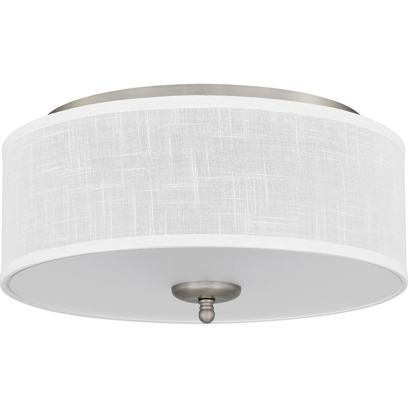 Blanche 3-Light Brushed Nickel Flush Mount Light