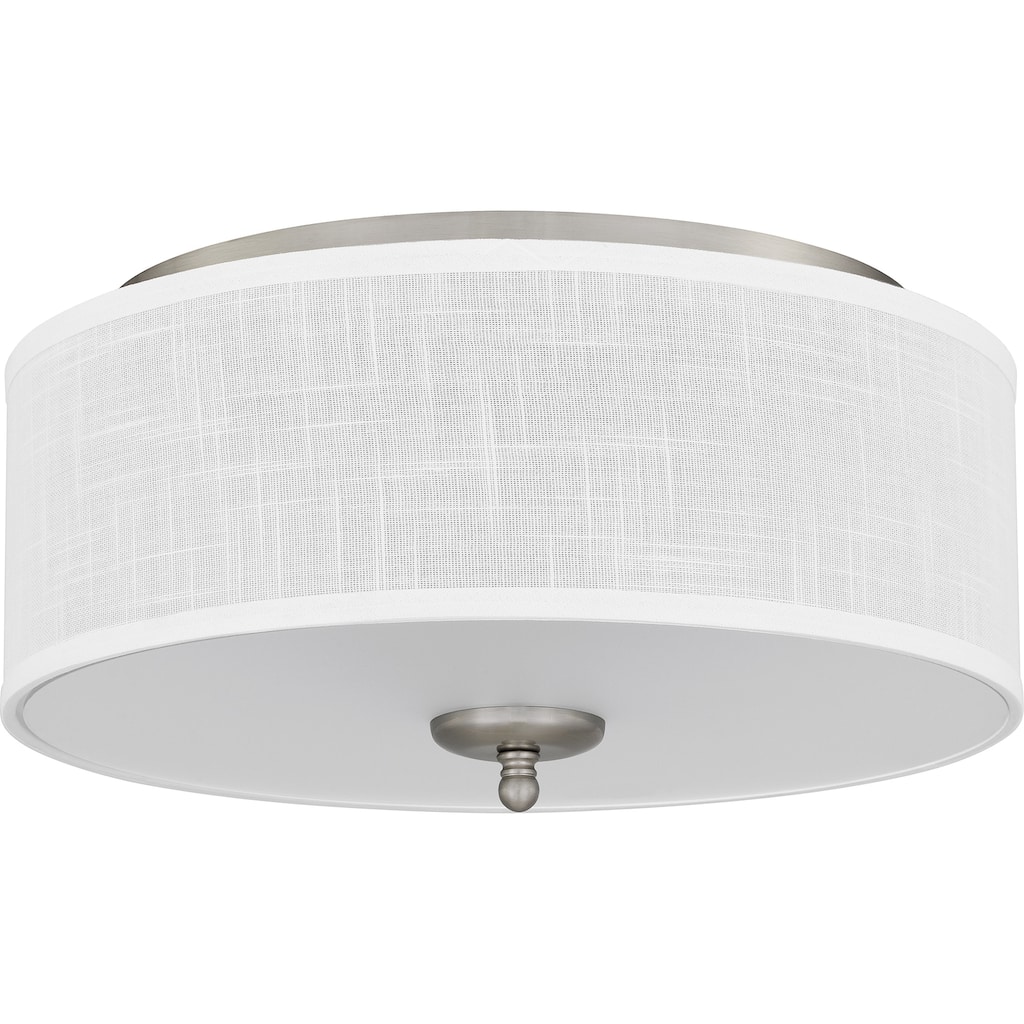 Blanche 3-Light Brushed Nickel Flush Mount Light
