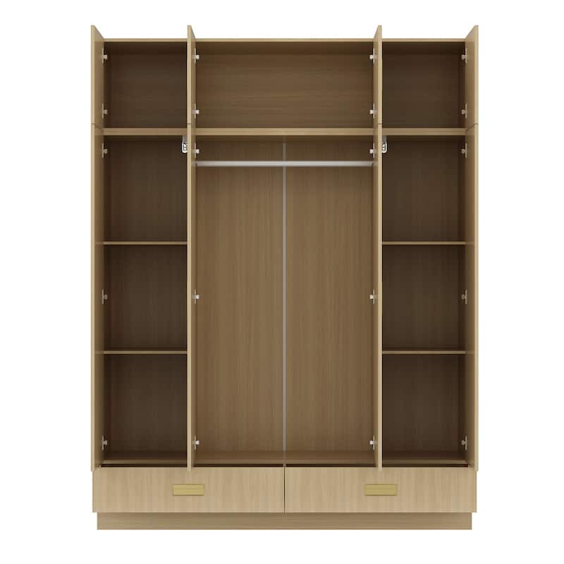 Large Wardrobe w/Optional Top Cabinet Bedroom Accent Closet Cabinet
