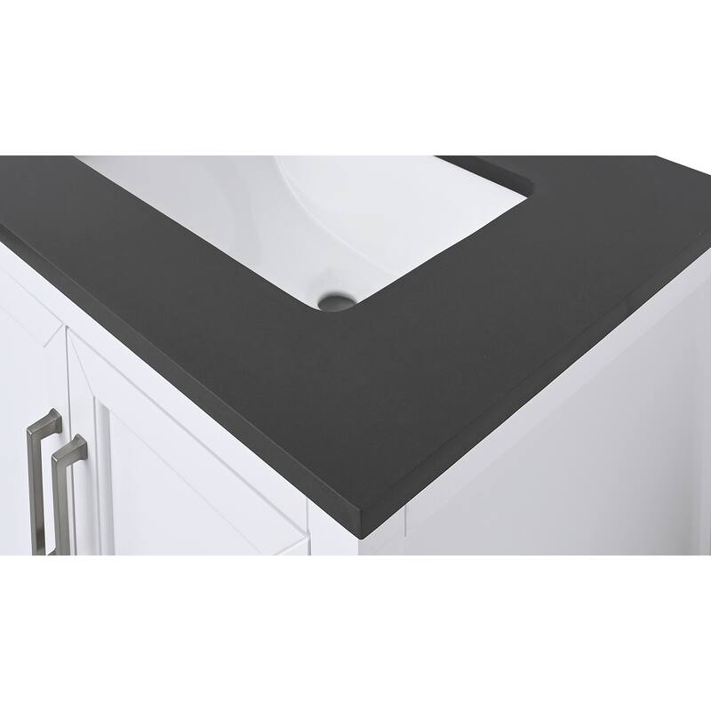 Avanity Quartz Vanity Top with Rectangular Undermount Sinks