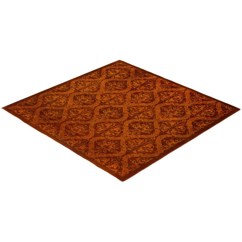 Vibrance One-of-a-Kind Handmade Area Rug - Gold, 5' 10" x 6' 0" - 5' 10" x 6' 0"
