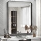 preview thumbnail 46 of 60, TokeShimi Modern Metal Frame Bathroom Vanity Wall Mirror 24x36 - Black