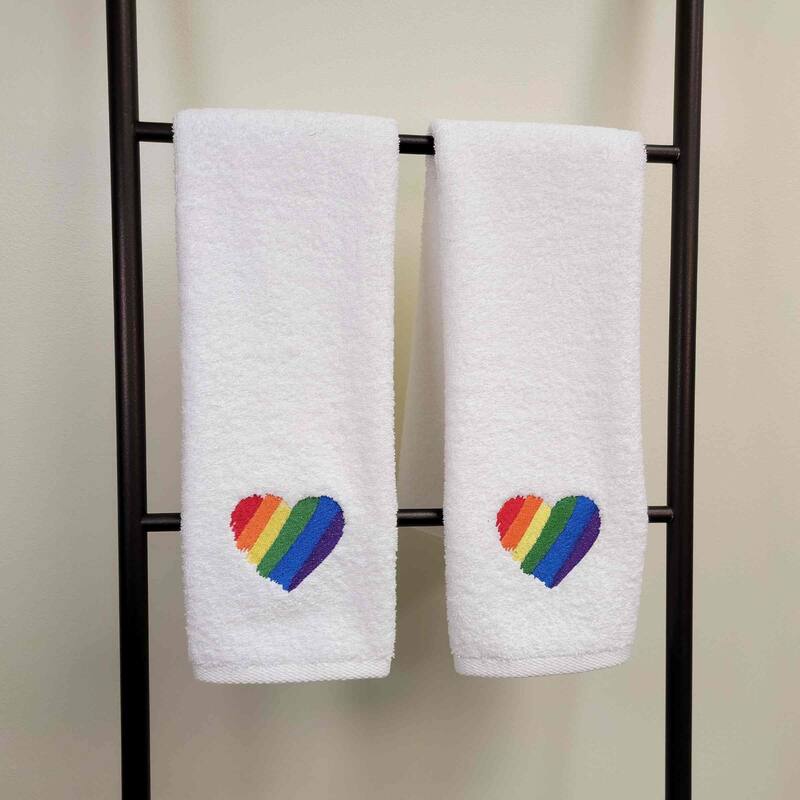 Avanti Heart 2-Pack Hand Towel Set - Hand Towel 2pk Set