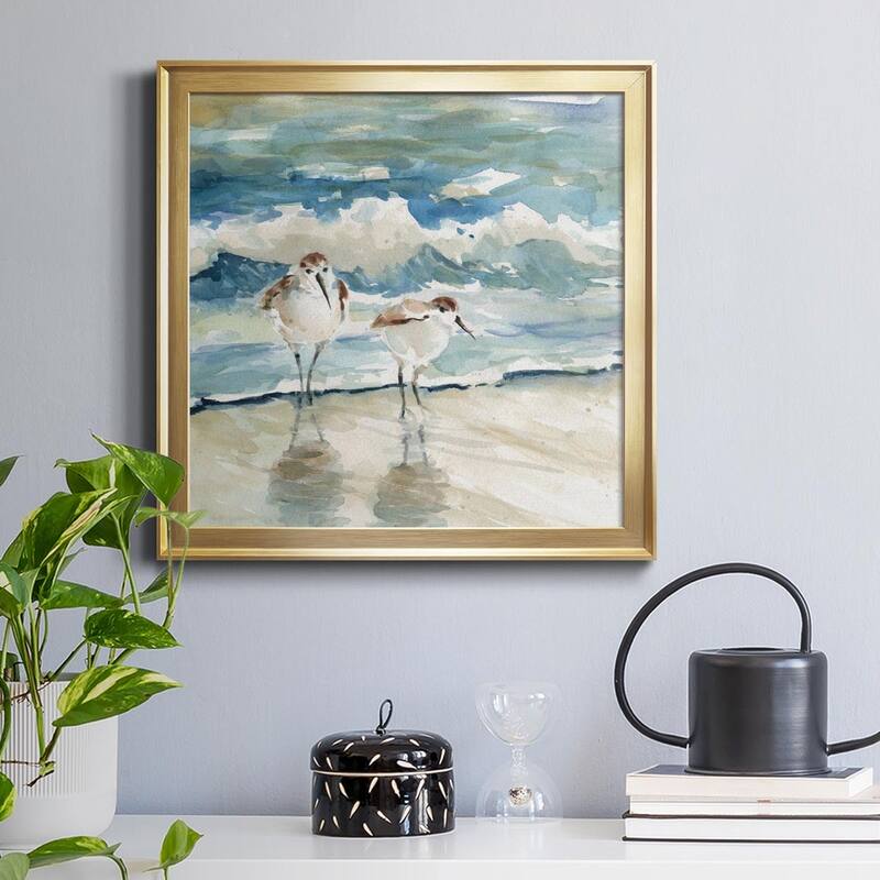 Beach Birds-Premium Framed Canvas - Ready to Hang