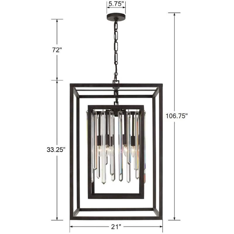 Crystorama Lighting Group Hollis 8 Light 21" Wide Chandelier with