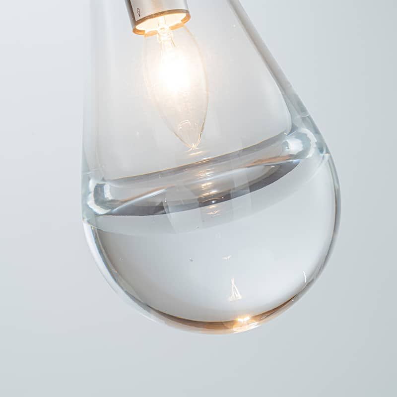 1-Light W5" Farmhouse Raindrop Glass Bronze / Brush Black Nickel Wall Light Rustic Teardrop Bathrooom Vanity Ligh - W5''
