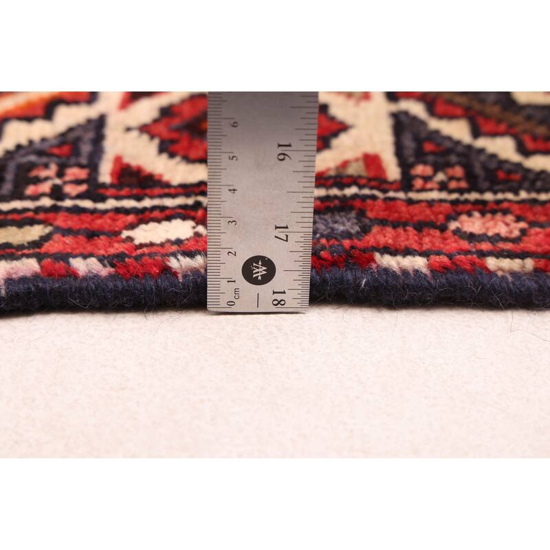 ECARPETGALLERY Hand-knotted Andelz Red Wool Rug - 3'4 x 10'2