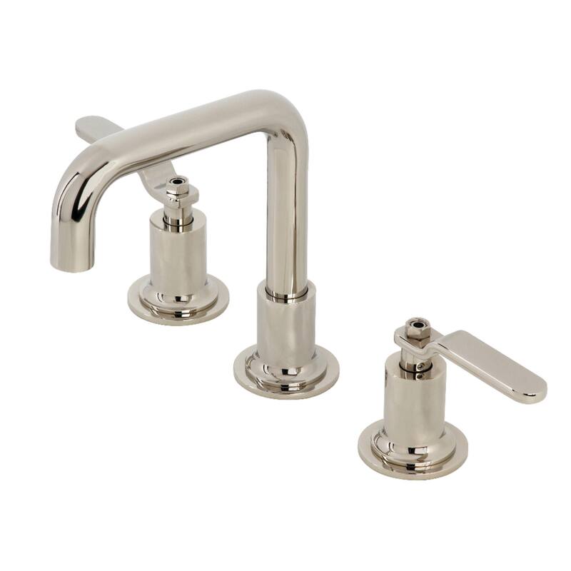 Kingston Brass Knight Single-Handle 1-Hole Deck Mount Bathroom Faucet with Push Pop-Up - Polished Nickel